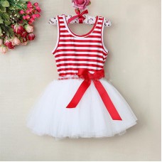 Red & White Striped Dress 